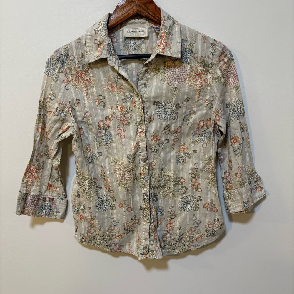 Floral Button Down Shirt